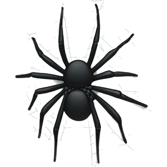 Black spider web emoji
