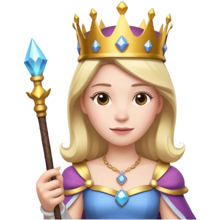 Princess from clash royal with willy emoji