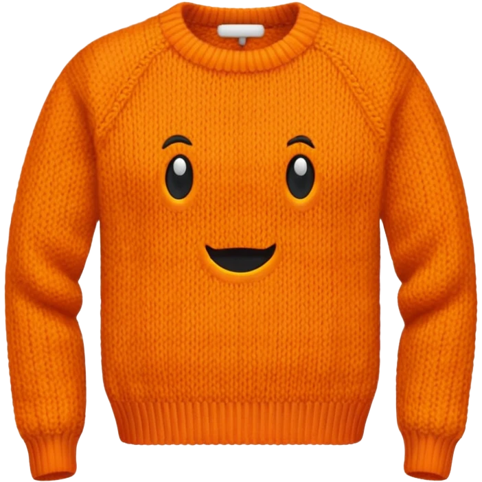 sweter:naranja emoji