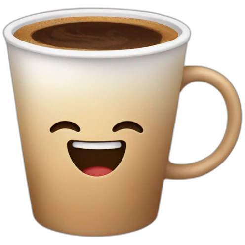 happy coffee emoji