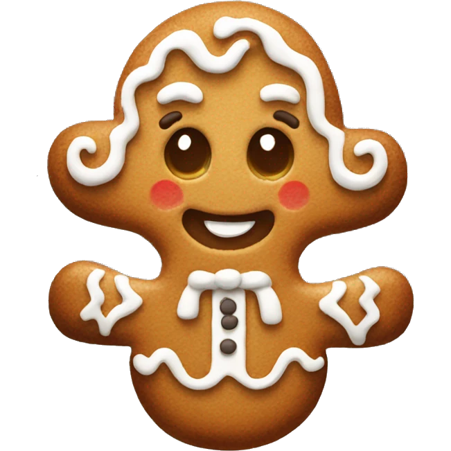 Gingerbread cookie emoji