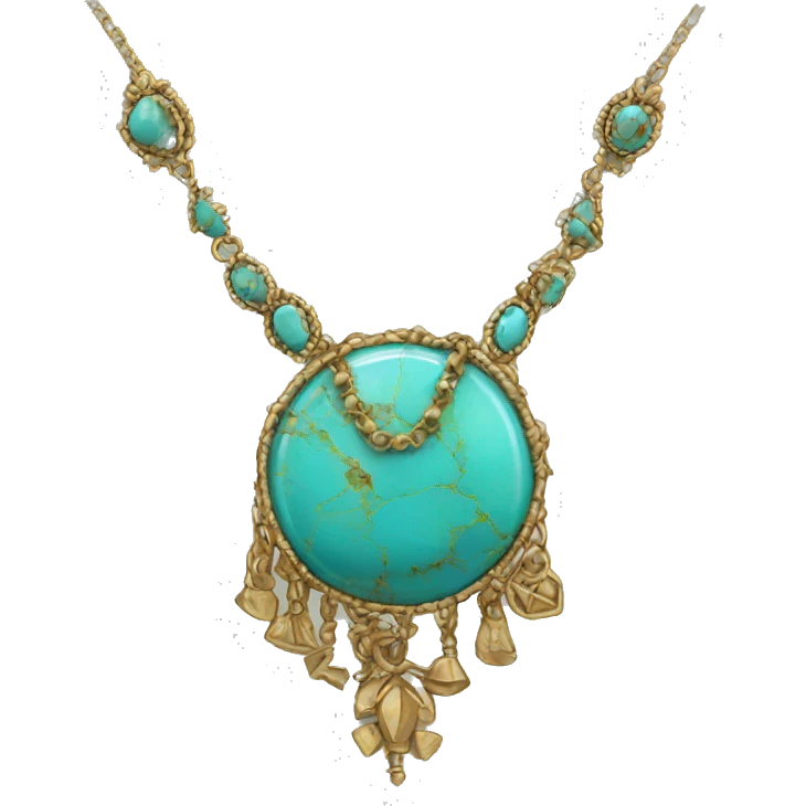 Western turquise necklace emoji