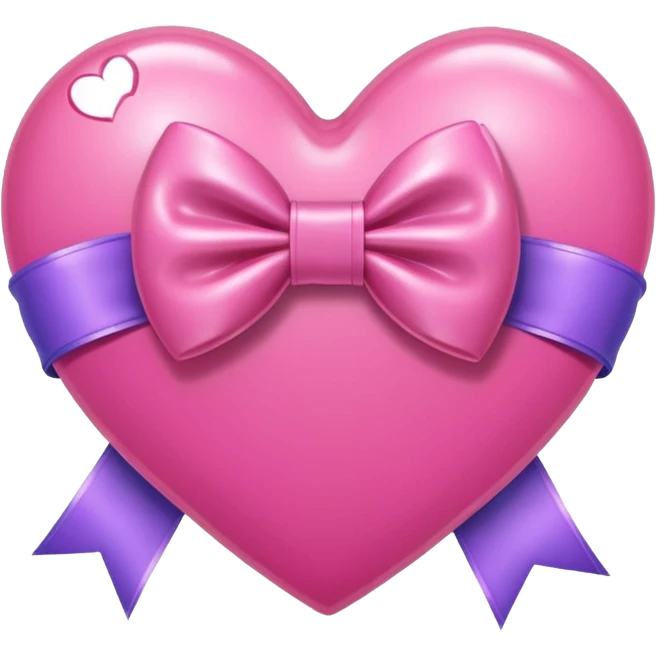 heart with a bow, kpop emoji