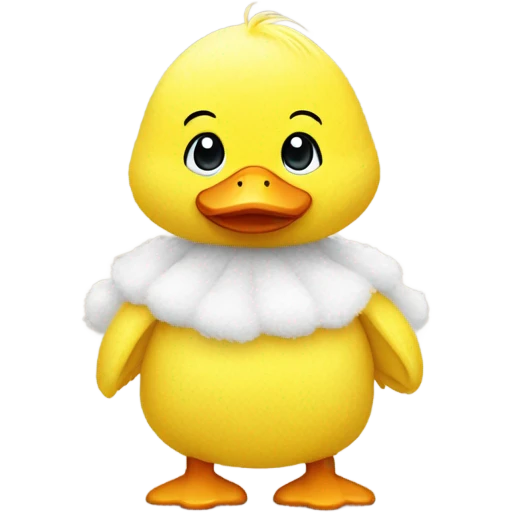 Baby wearing duck costume  emoji