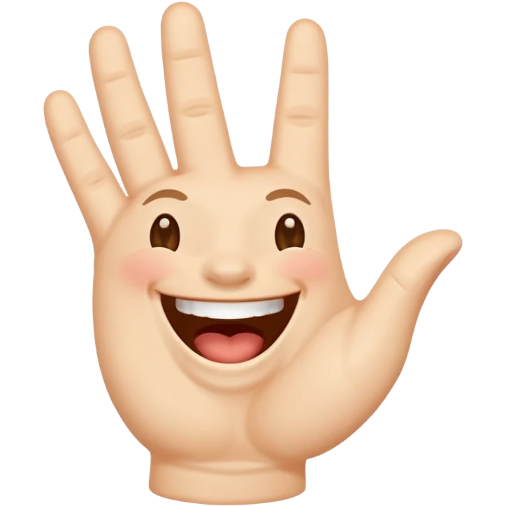 Laughing hand emoji