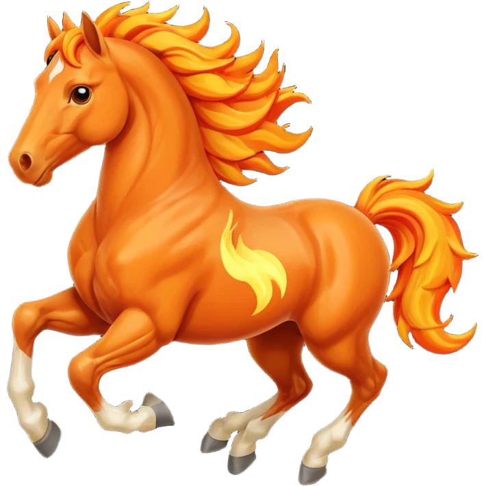 fire horse emoji