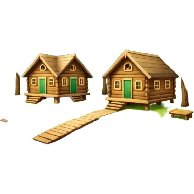 Cabañas con naturaleza emoji