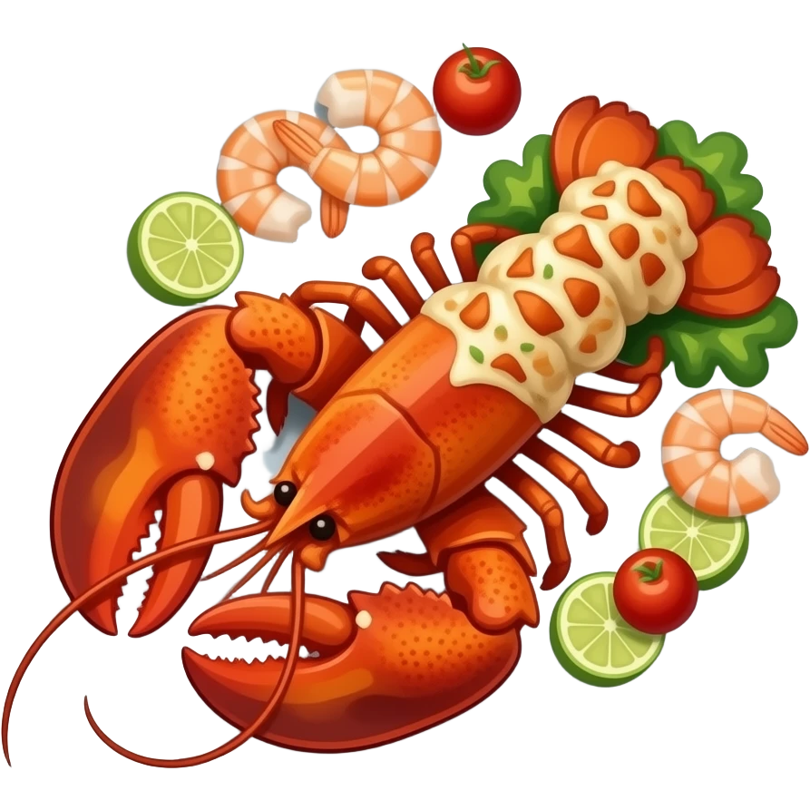 Lobster shrimp fusion emoji