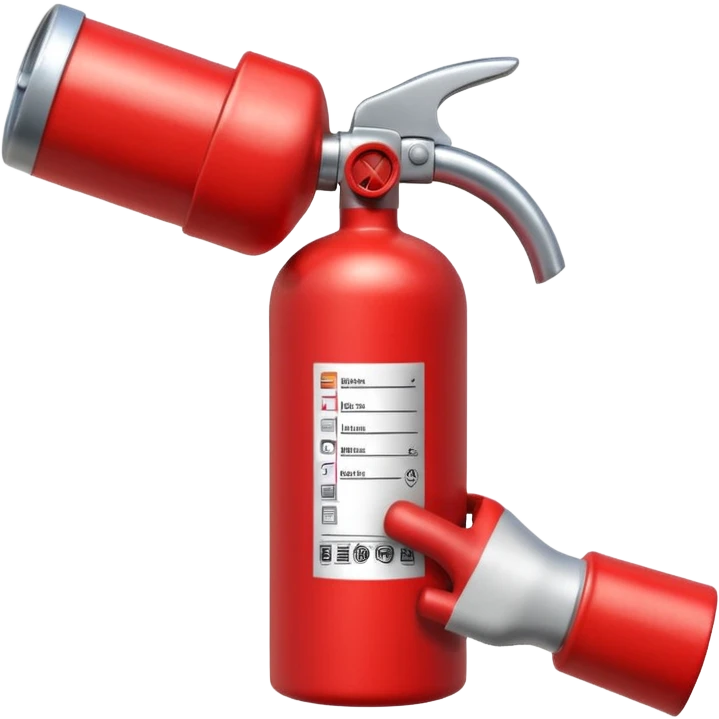 hand holding Fire extinguisher emoji