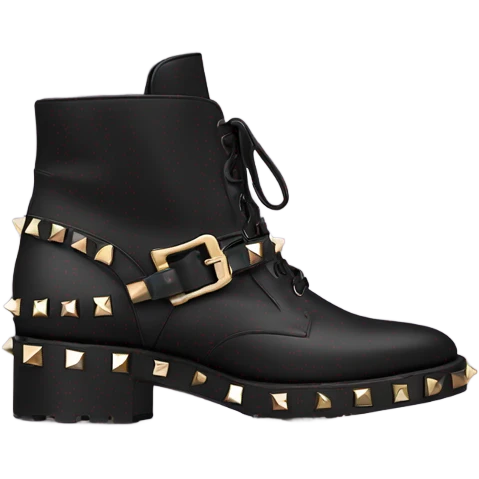 Valentino rockstud boots emoji