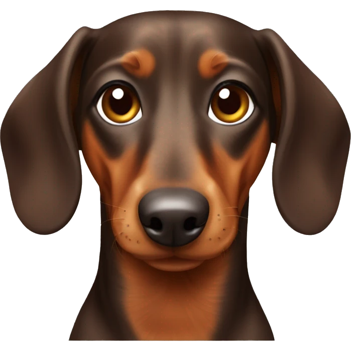 Brown dachshund  emoji