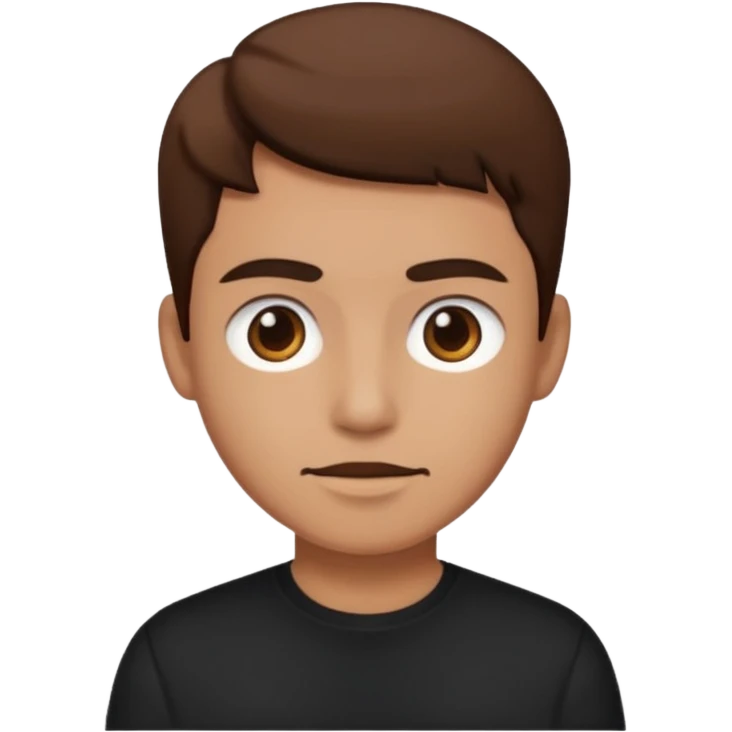 ⁶🤷🏾‍♂️⁷ change color of the shirt to black  emoji