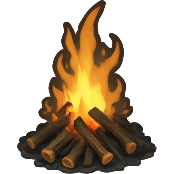 a bonfire, dark souls emoji
