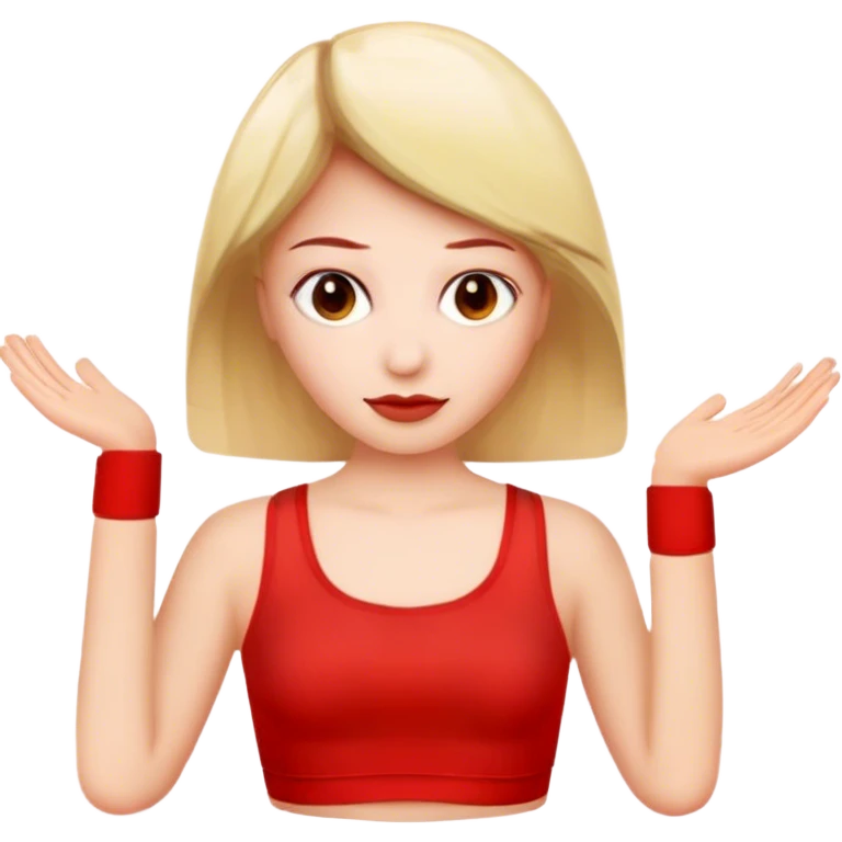 red crop top emoji