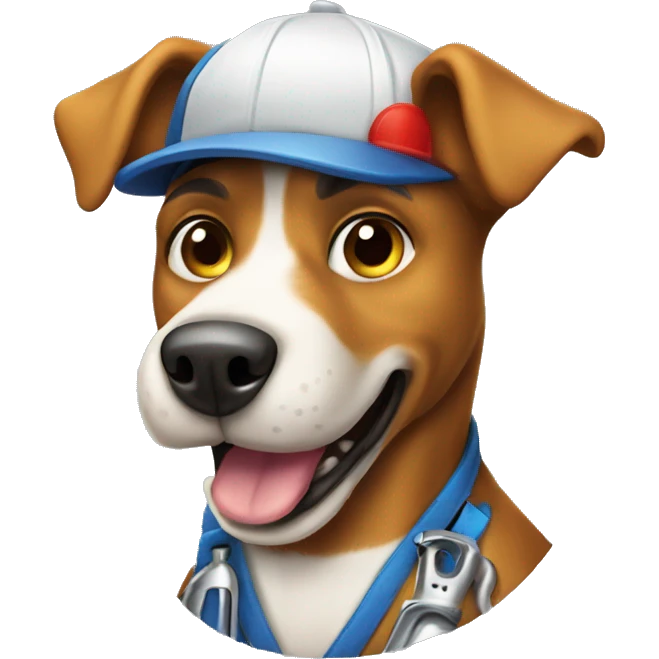 Dog plumber emoji