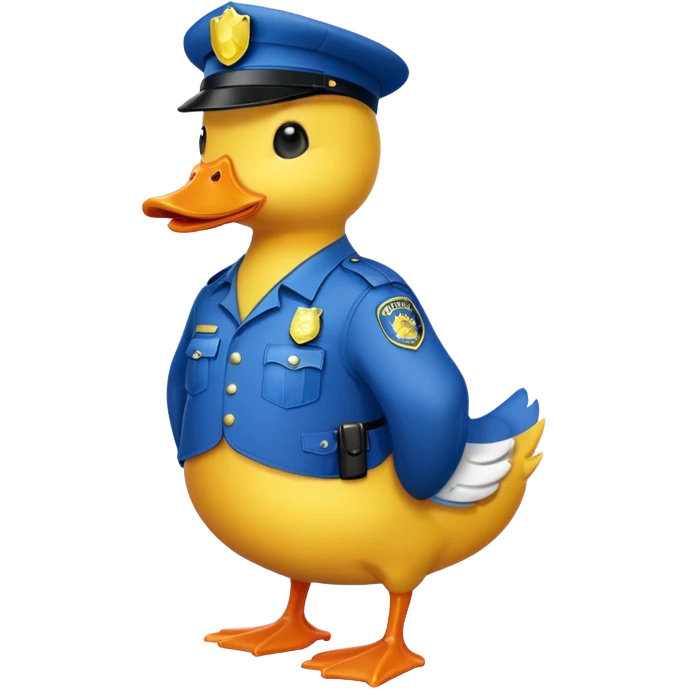 Police duck full body emoji