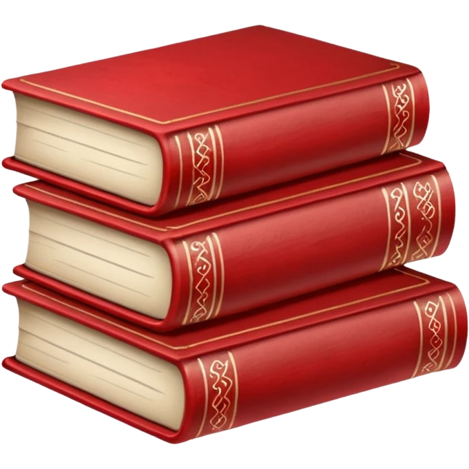read books written in caligraphy in red letters emoji