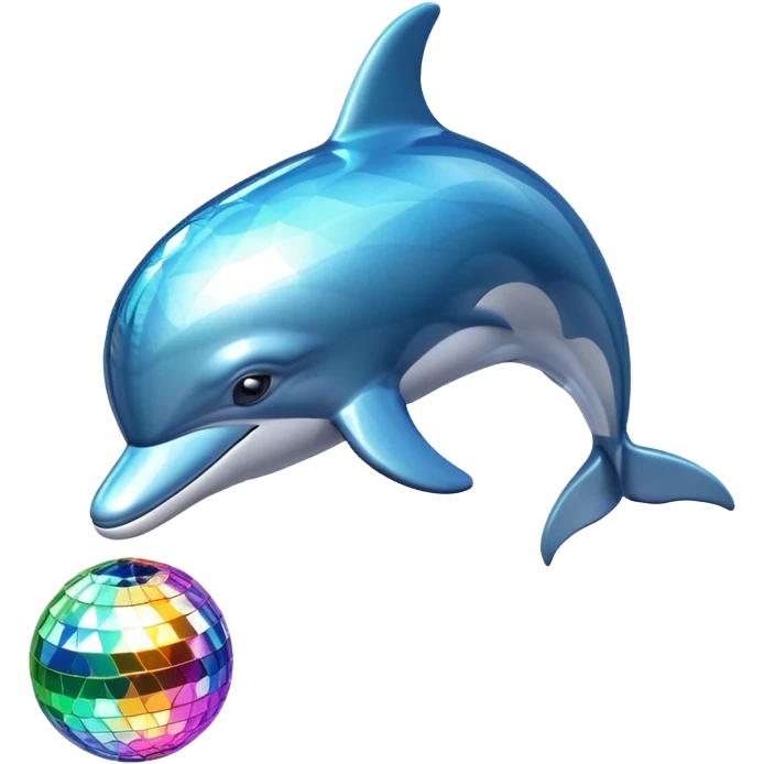 disco dolphin  emoji