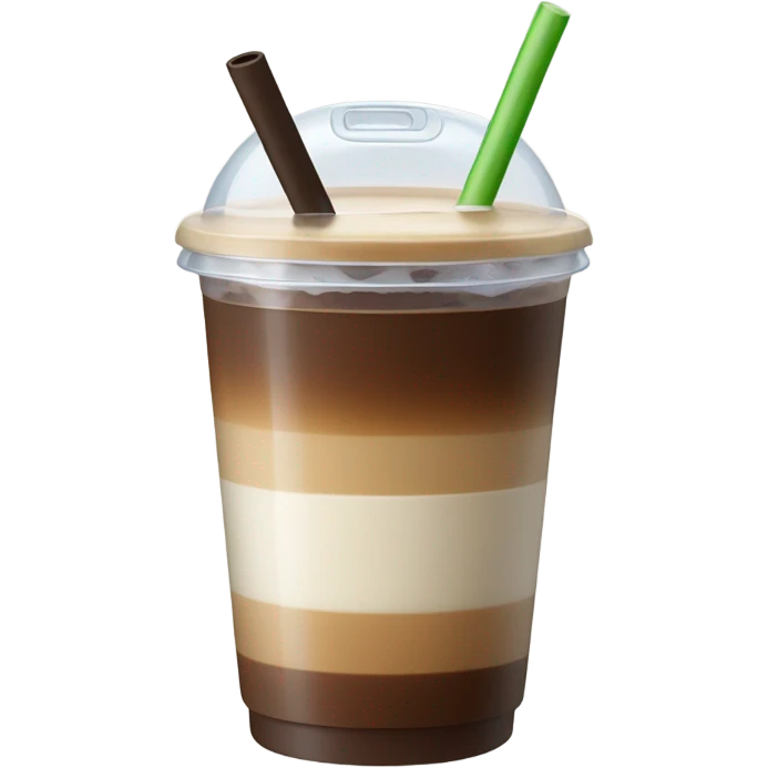 Coffee ice latte to go emoji