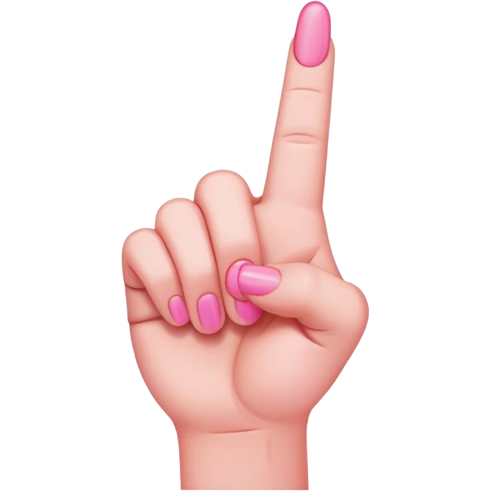 Pink middle finger  emoji