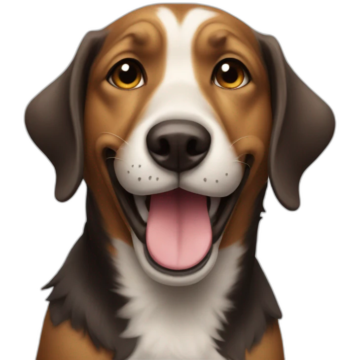 dog smile like a joker  emoji