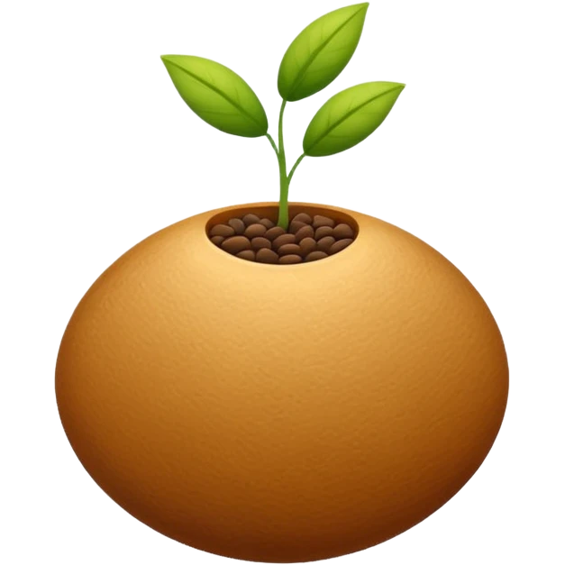 a seed emoji
