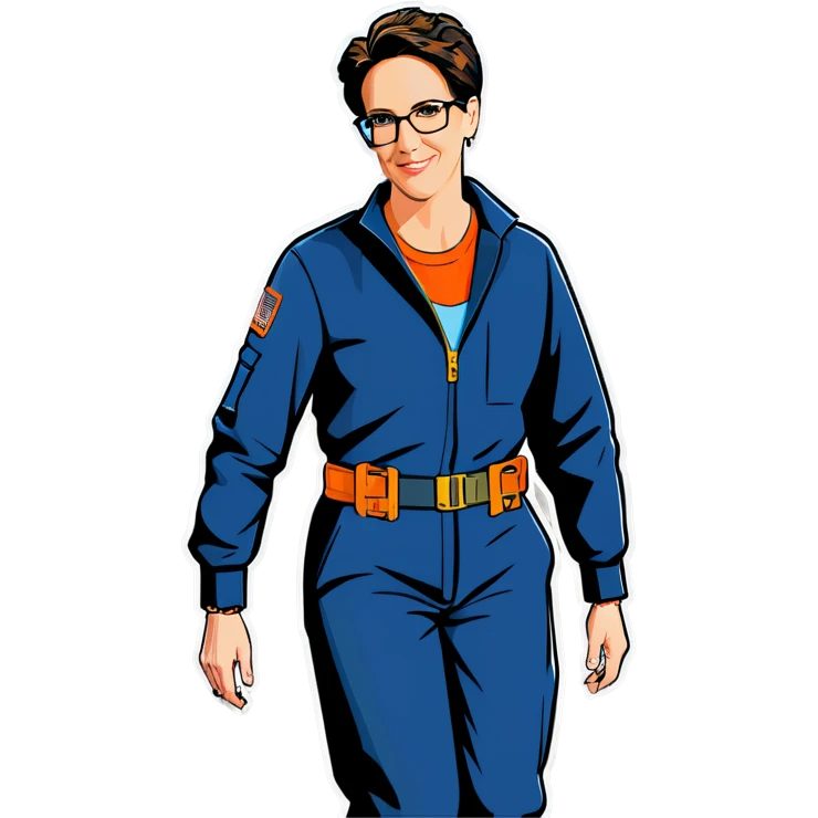 Rachel maddow in handcuffs  behind her back with an orange jumpsuit look more reali emoji