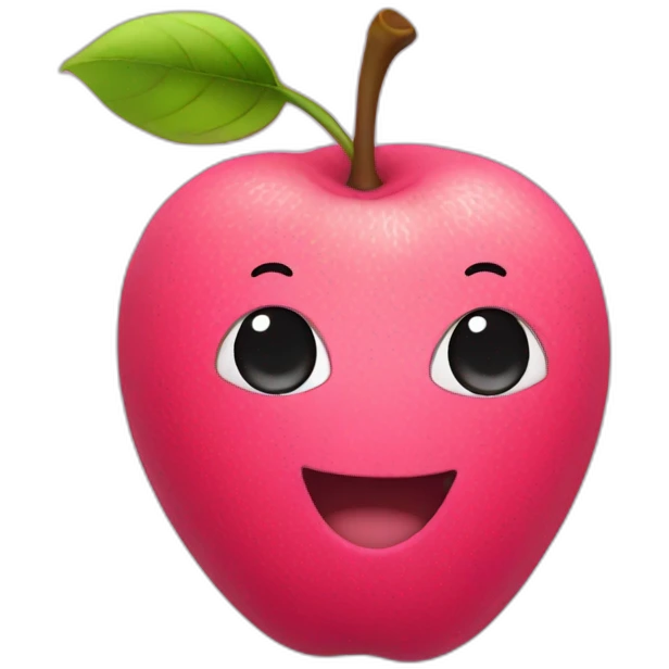pink fruit emoji