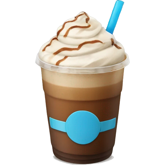 Ice coffee mocha emoji