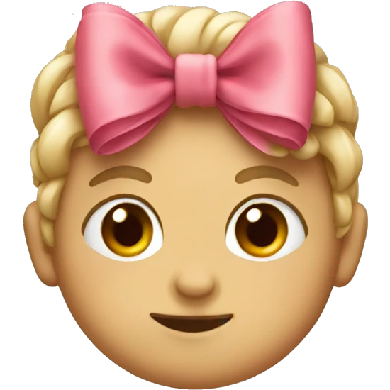 Cute bow emoji