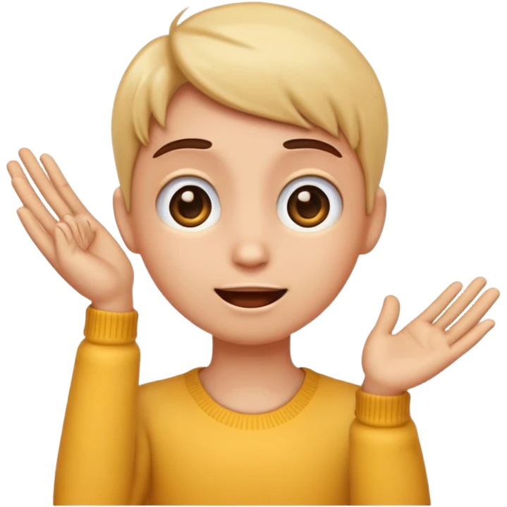 Emoji with its hand on its neck and his eyes wide open and one blinking  emoji