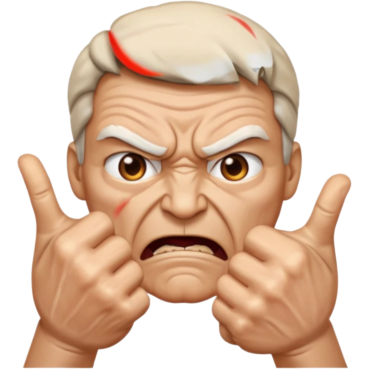 Slapping someone face emoji