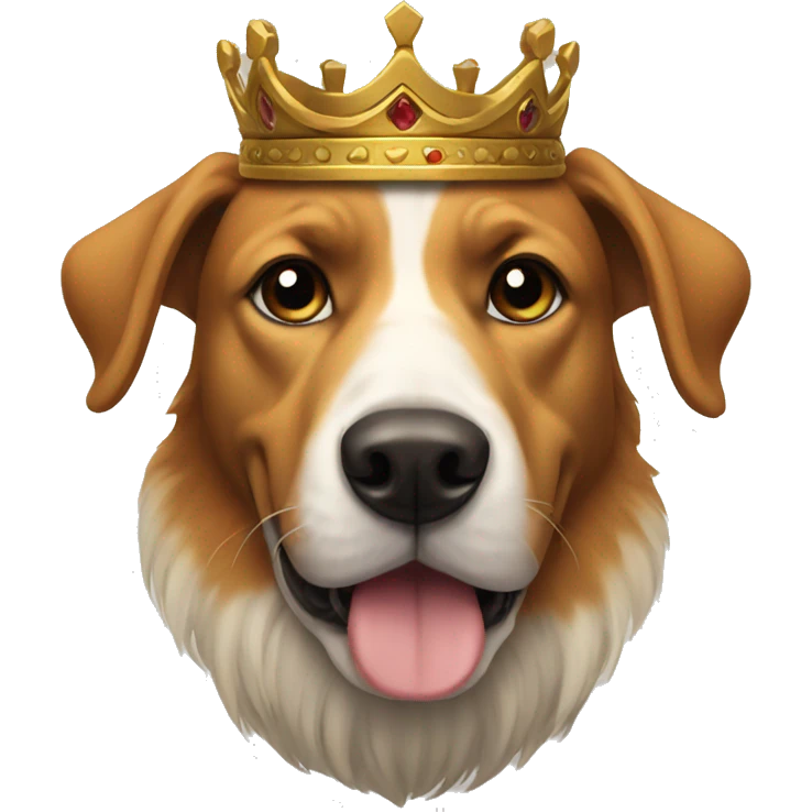Dog king emoji