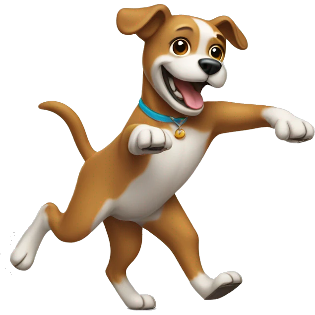 Dancing dog emoji