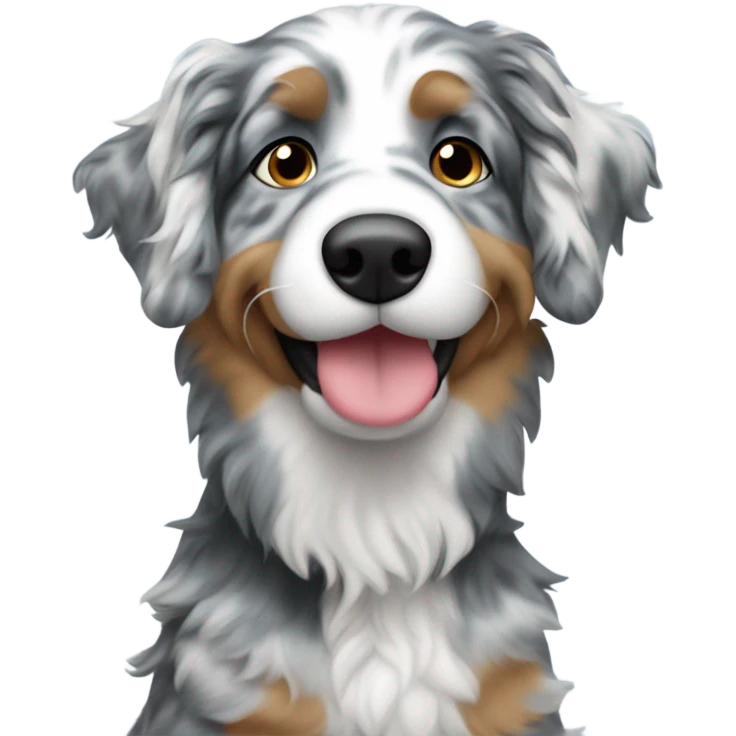 Blue Merle doodle emoji