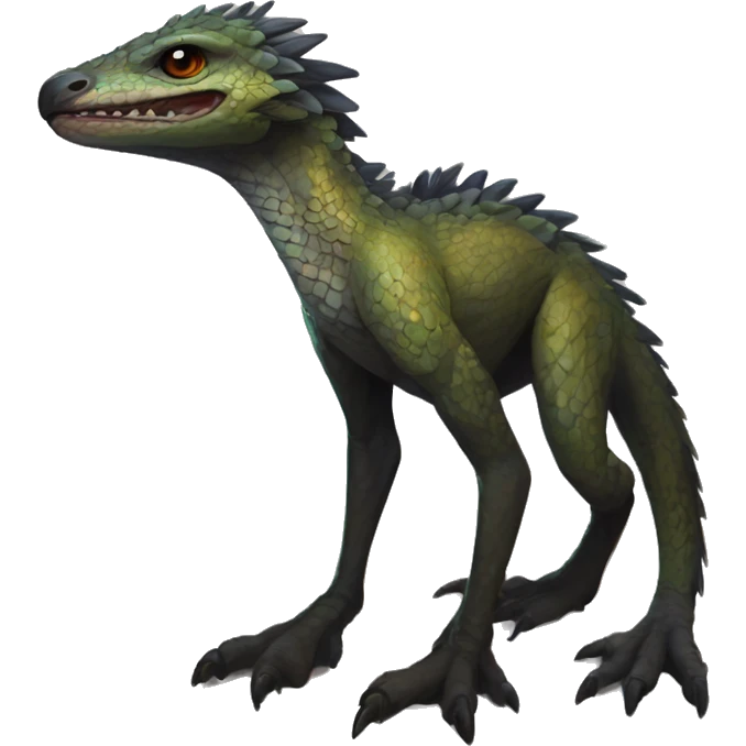  Scaly Cute Edgy Realistic Rare Fantasy Slim Vernid-Trico-Melprin-species by LiLaiRa, by Falvie, full body emoji