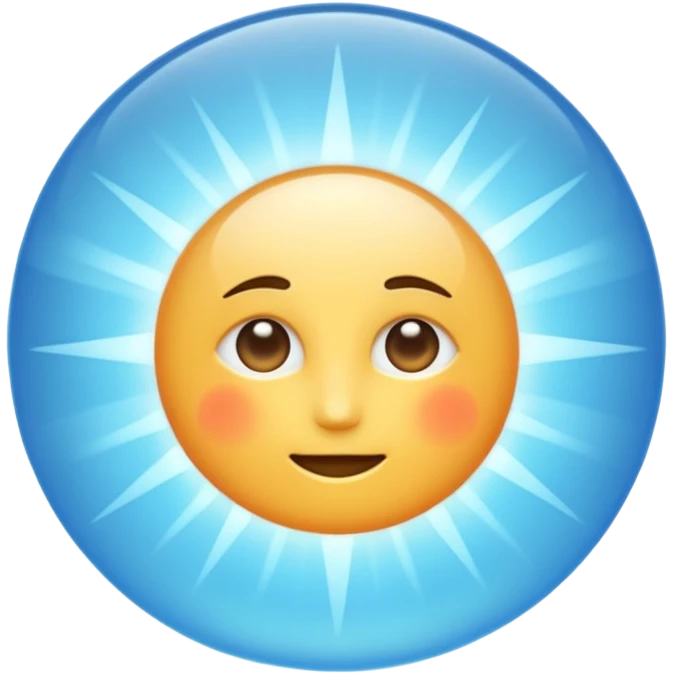 A light blue ray emoji