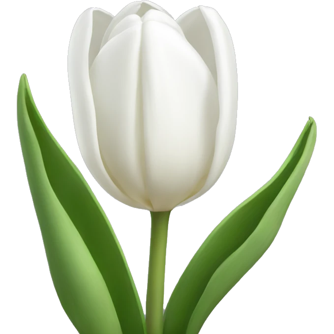 white tulips emoji