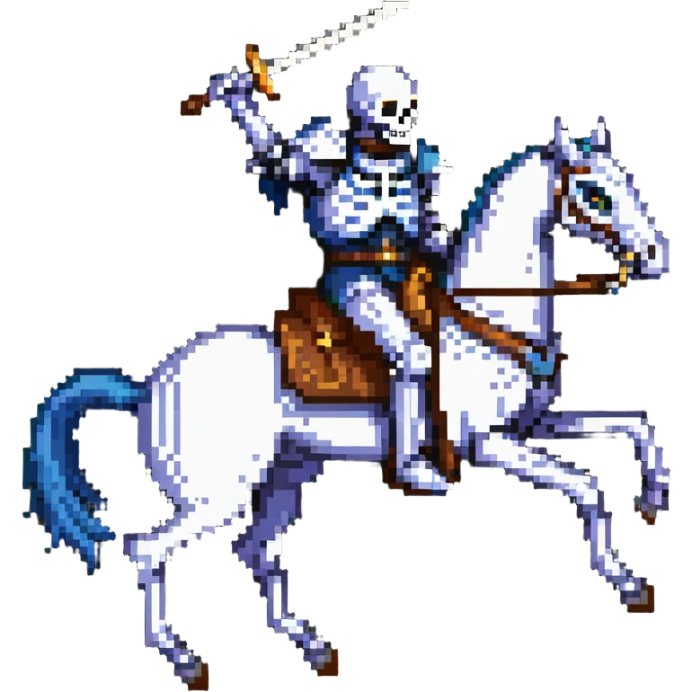 skeleton knight on a death horse emoji