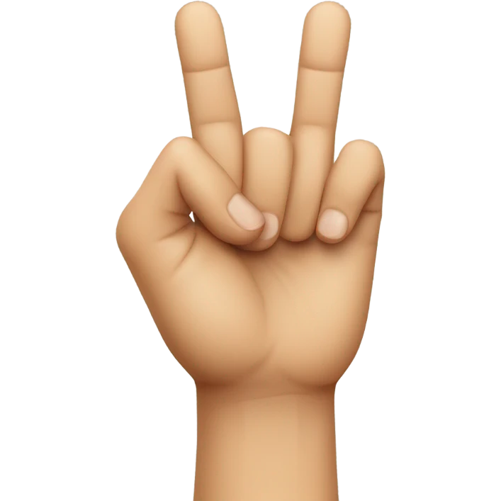 Hand making L sign emoji