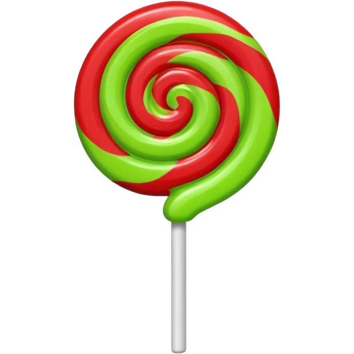 a lollipop, apple emoji style emoji