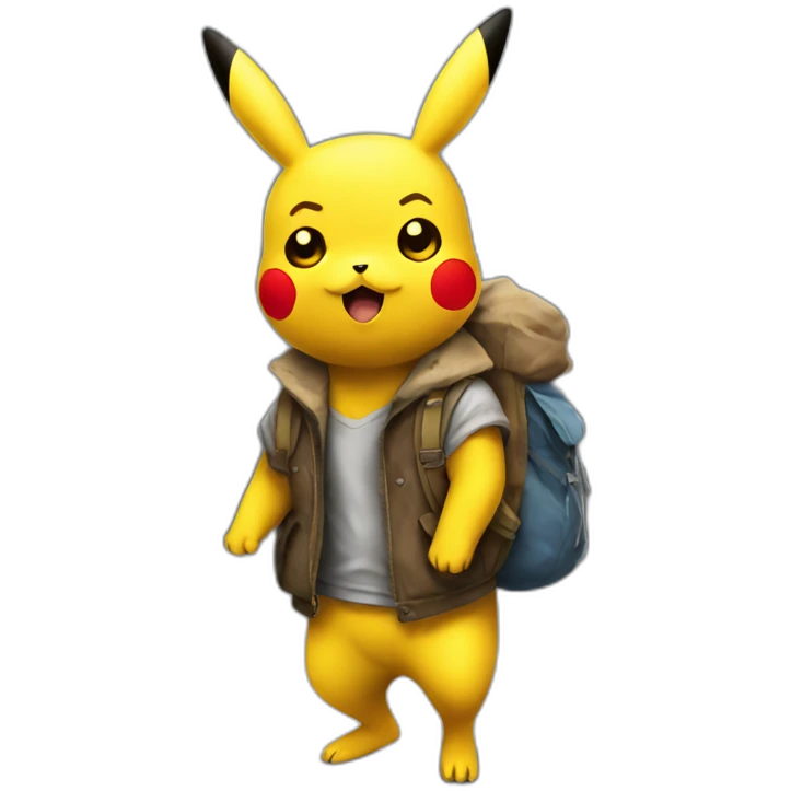 homeless pikachu emoji
