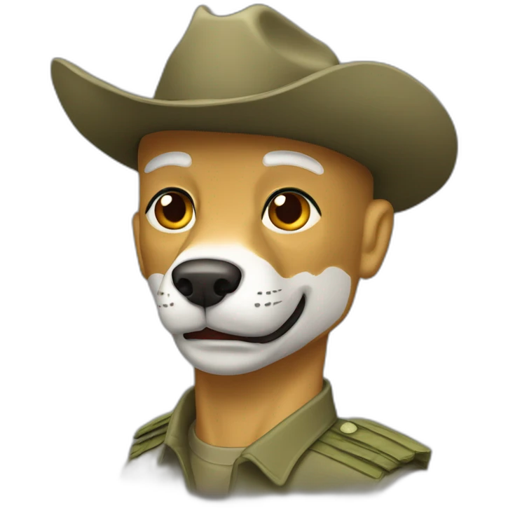 Soldado cabeça de coyote emoji