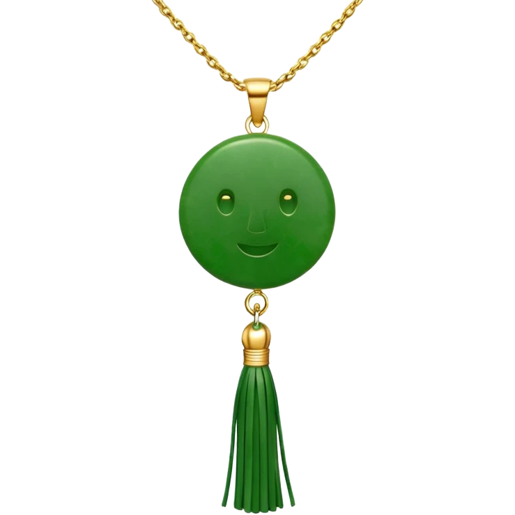 jade ade tassel pendant emoji