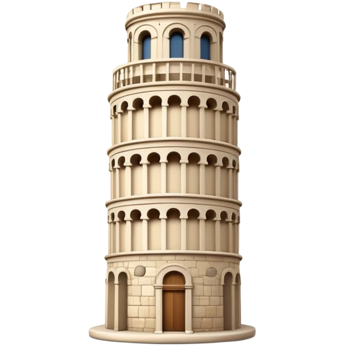 Leaning tower emoji