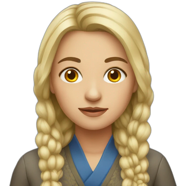 Ukrainian woman emoji