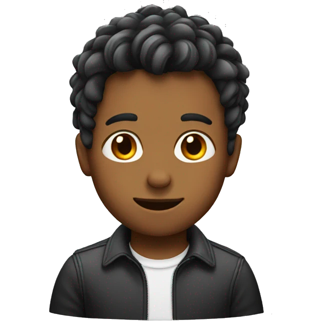 boy with hair in parts emoji