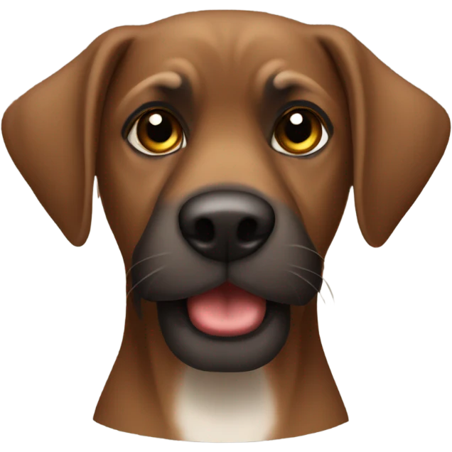 Brown shnauzer emoji