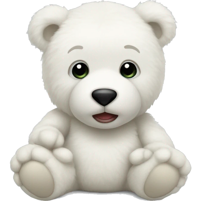 White Teddy bears  emoji