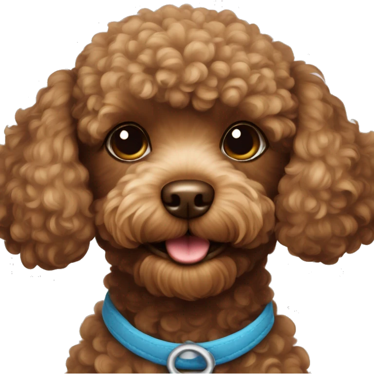 Brown toy poodle  emoji